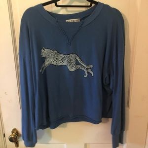 Wildfox Blue Panther Sweatshirt